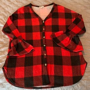 Plaid button up shirt